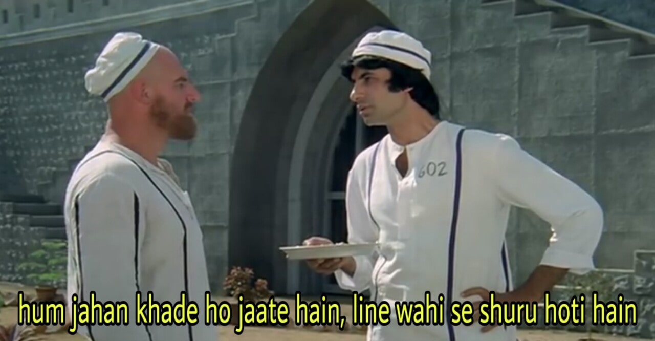 Hum jahan khade ho jaate hain line wahi se shuru hoti hain Amitabh Bachchan in Kaalia movie dialogue