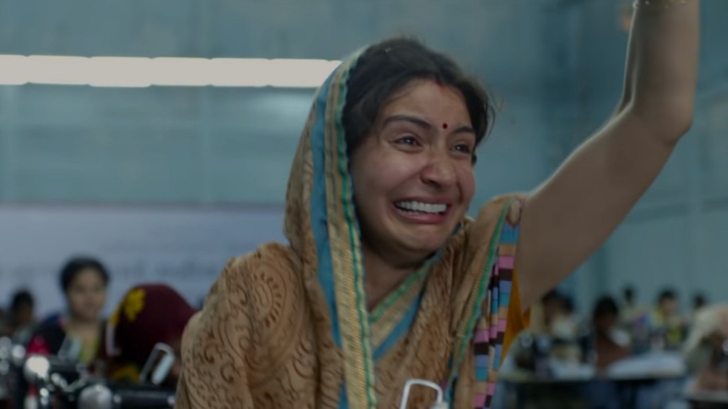 Anushka Sharma crying reaction in sui dhaaga movie meme template