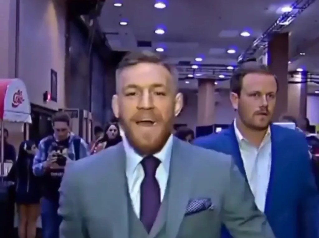 Conor McGregor walking meme template
