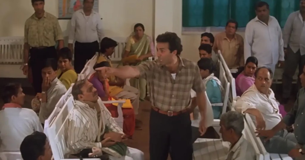 Gareeb ki majburi nahi samajhte ye log sunny deol ghatak movie meme template