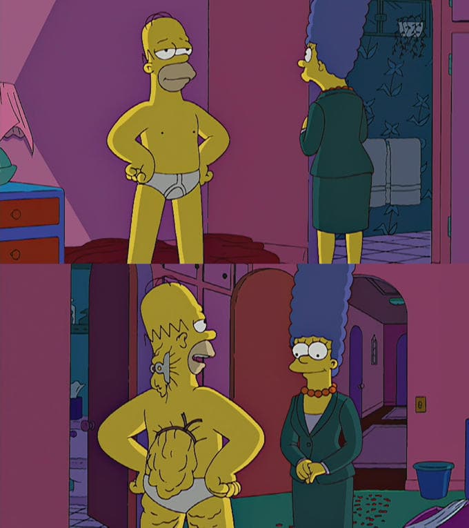Simpsons Meme Templates Homer Simpson's Back Fat