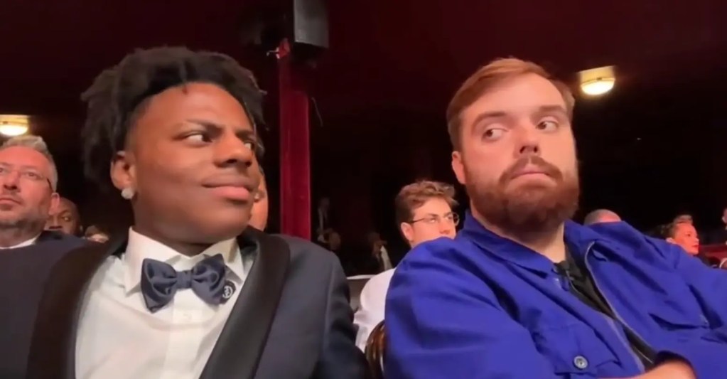 IShowSpeed and Ibai awkwardly looking each other