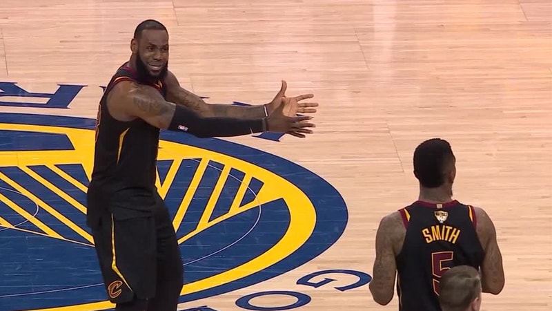 LeBron James's Reaction meme template