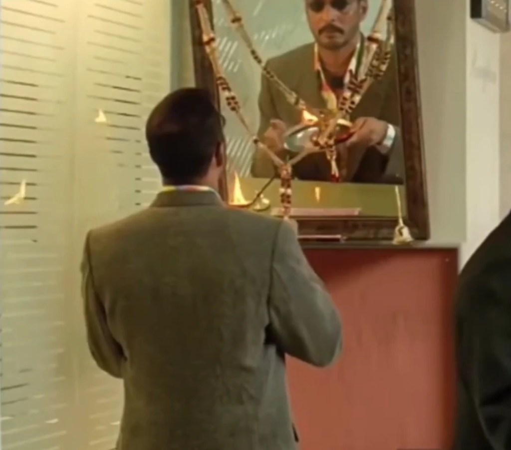 Nana Patekar worshiping himself meme template