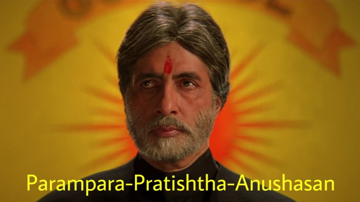 Parampara Pratishtha Anushasan Amitabh Bachchan