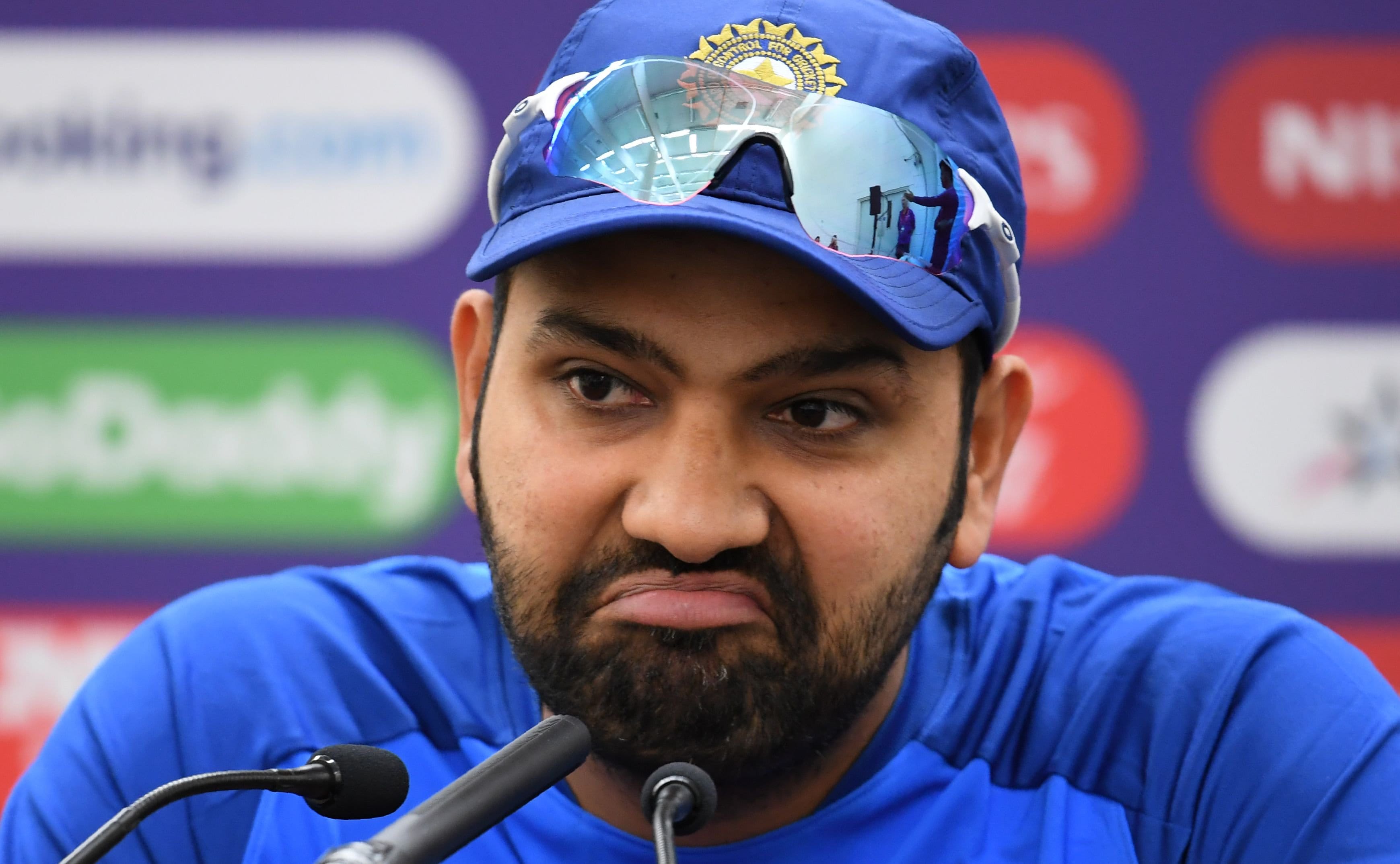Rohit Sharma impressed Funny Face at The Press Conference meme