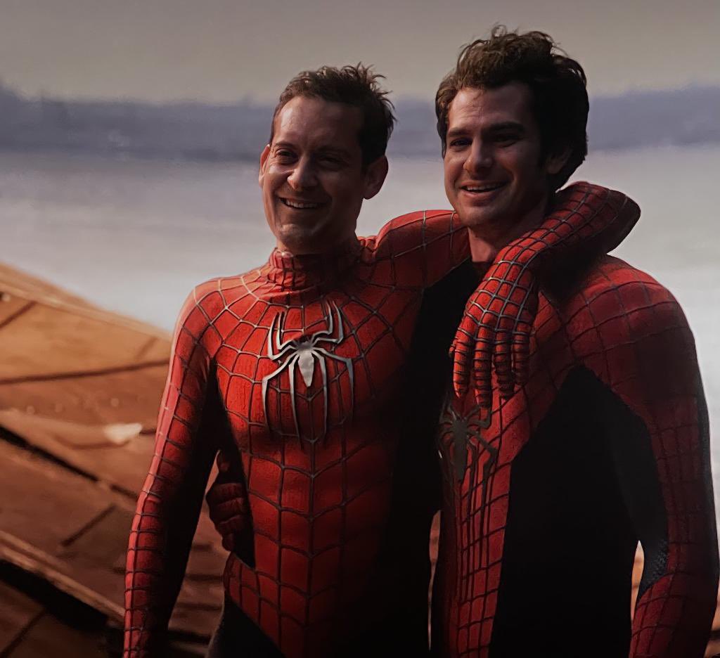 Tobey Maguire And Andrew Garfield In Spidar Man No Way Home Meme