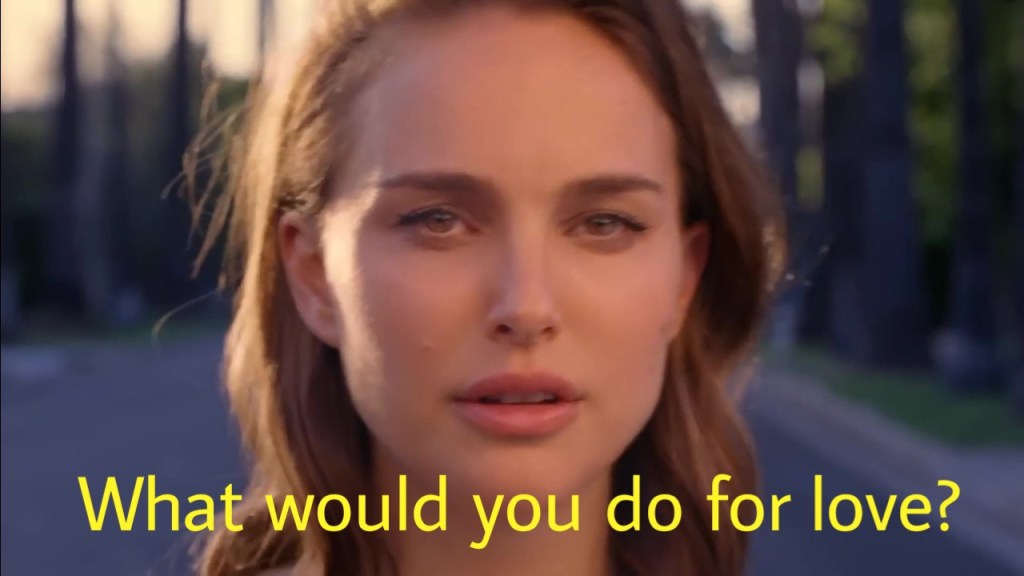 What would you do for love meme Natalie Portman Miss Dior Blooming Bouquet