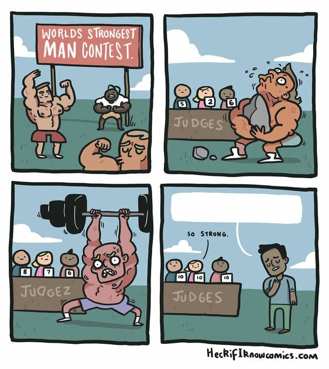 Worlds Strongest Man Contest blank meme template