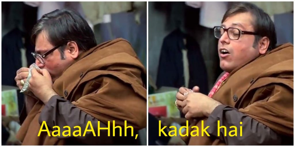 Manoj Joshi as Kachra Seth in Phir Hera Pheri dialogue and meme aaaaahhhh kadak hai