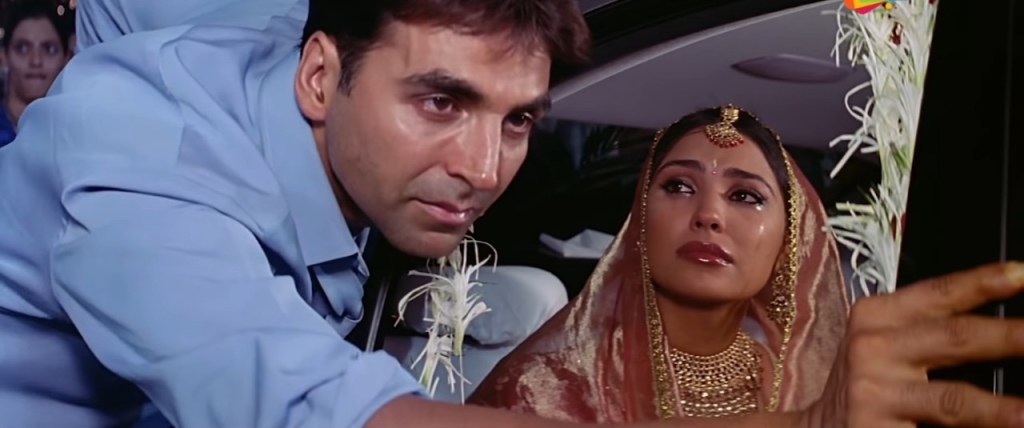 akshay Kumar and bride in tears at her wedding meme template