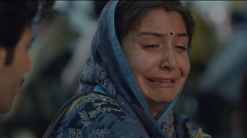 anushka sharma crying in sui dhaaga movie meme template