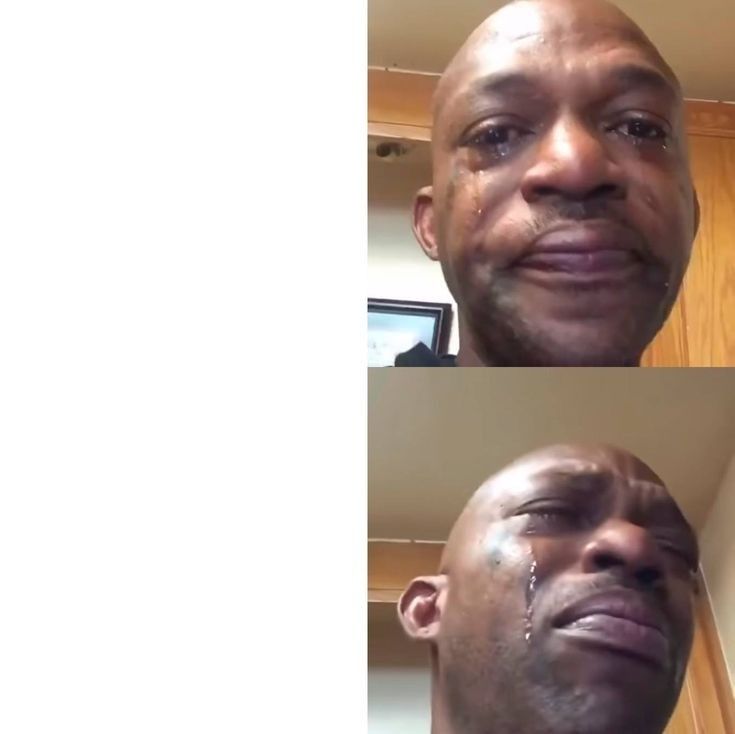 crying black man meme template