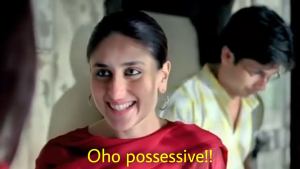 oho possessive Kareena Kapoor Khan in Jab we met movie meme template