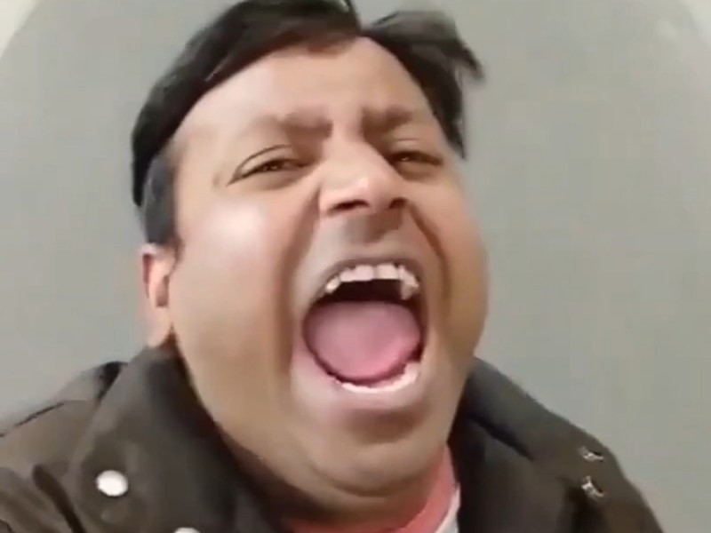 Indian Man Screaming On A Bike Meme VIDEO