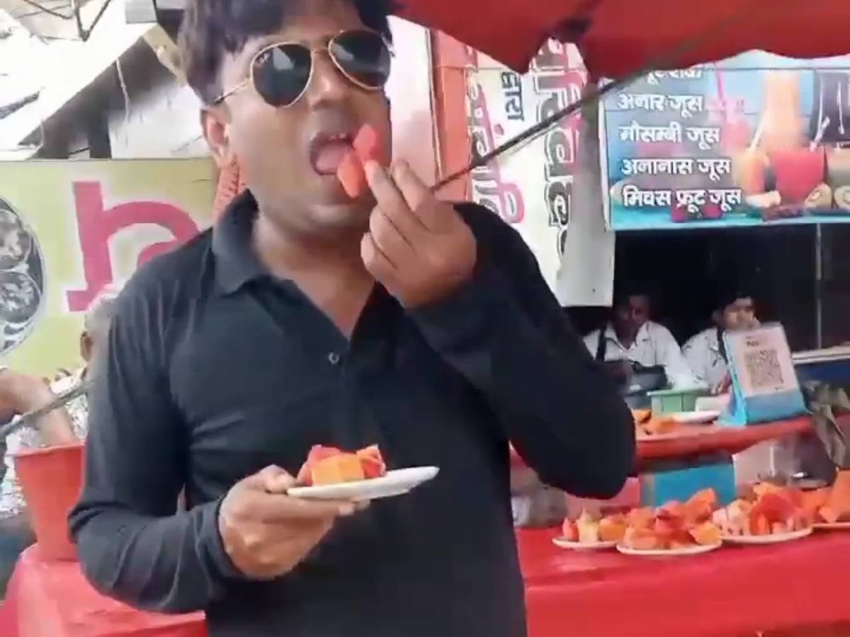 puneet superstar eating street food meme template