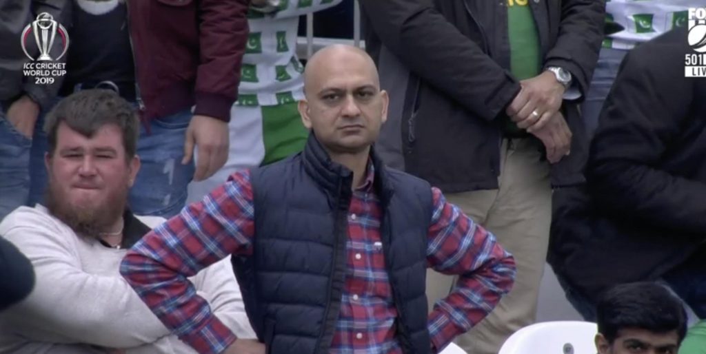 Angry Pakistani fan Uncle meme template