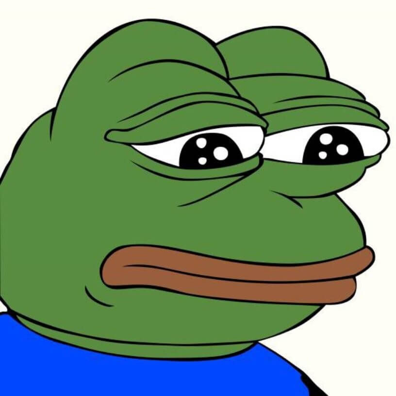 Sad Pepe The Frog meme template