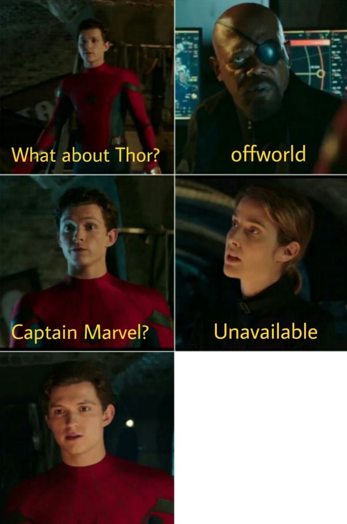 What about Thor spider man far from home meme template