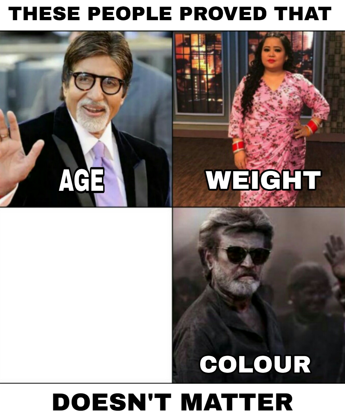 these people proved that age weight color doesn't matter meme template