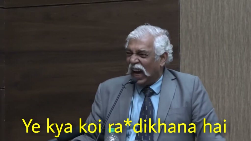 Ye kya koi ran*dikhana hai meme template