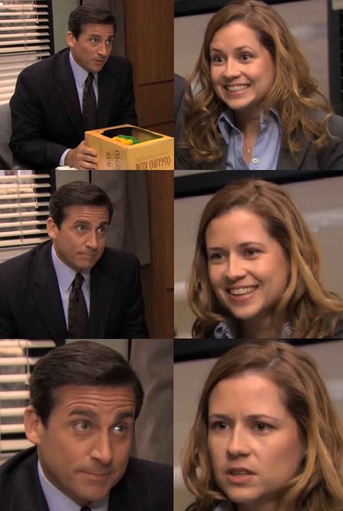 You are known for the office meme template